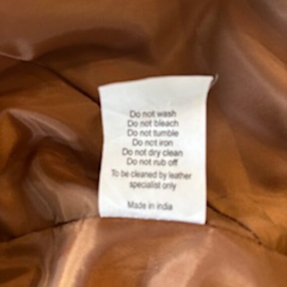 QUINCE Leather Moto Jacket – Cognac Brown – Small – NWOT - Picture 11 of 15